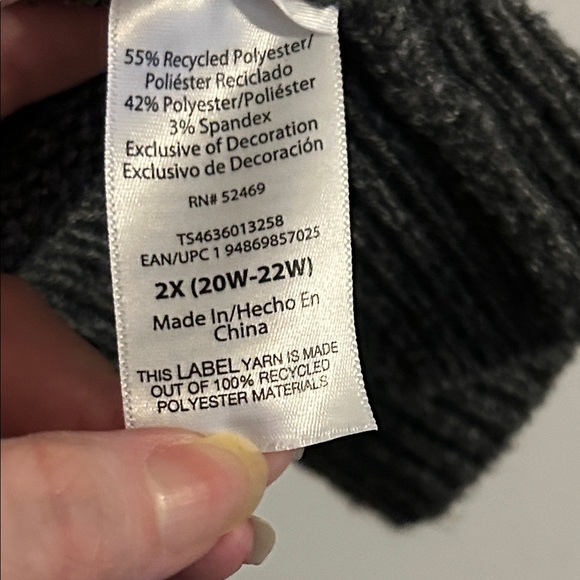 Terra & Sky Gray Sweater with White 'Cheers' - Picture 6 of 7